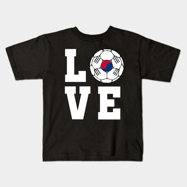 South Korea Football Kids T-Shirt by footballomatic